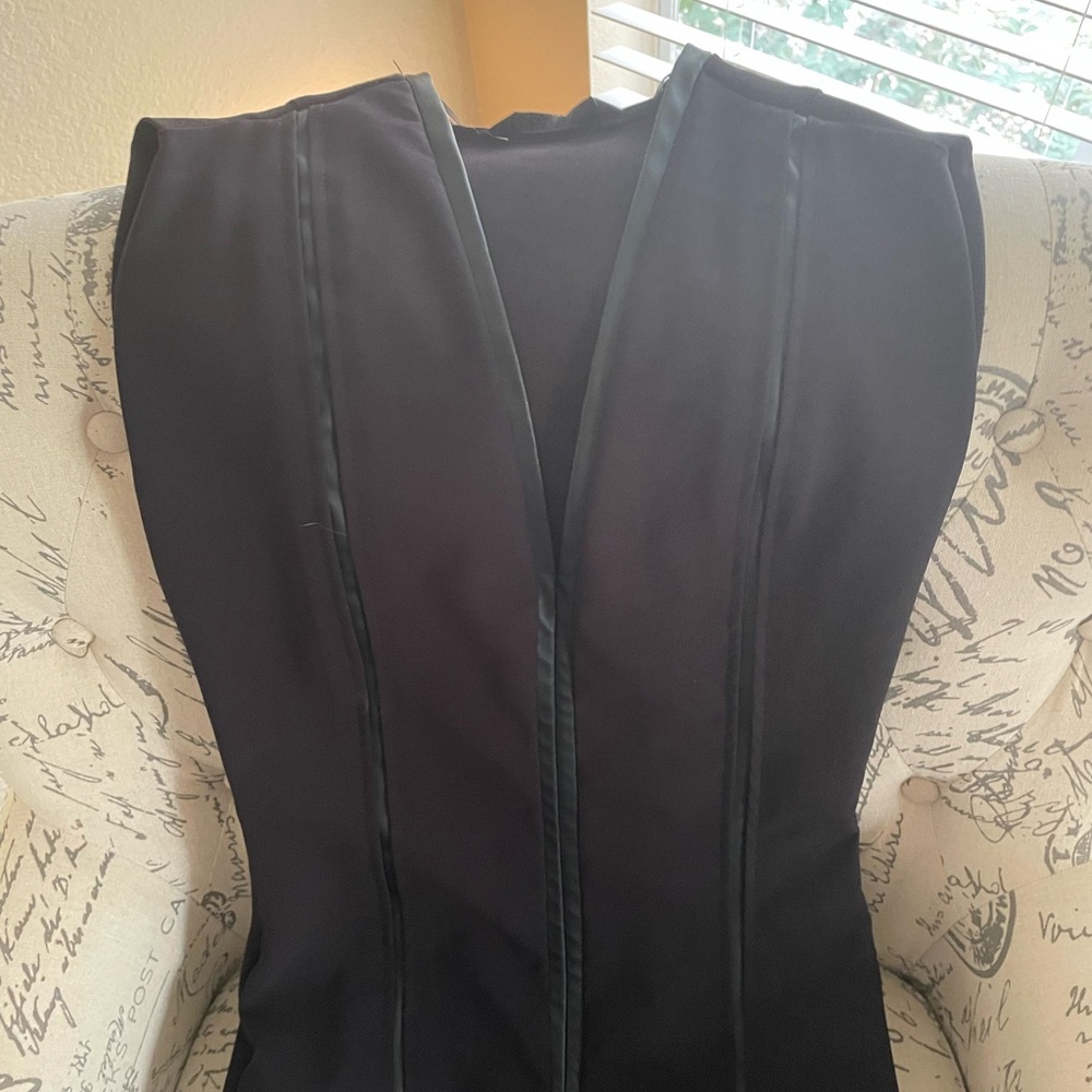 NWT Zara faux leather combination midi dress sz S - Picture 10 of 14